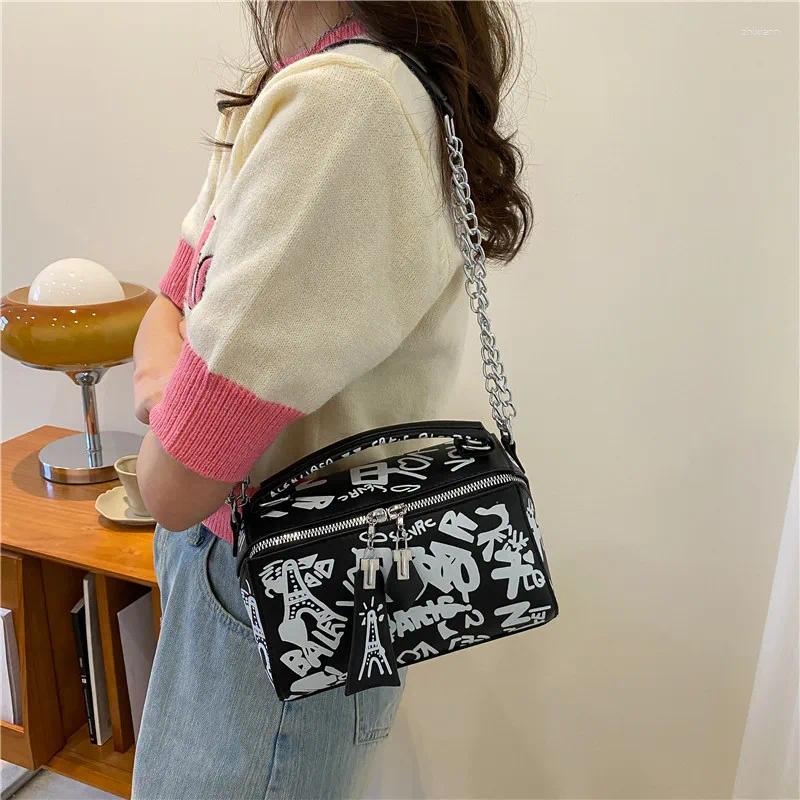 Shoulder Bags Design Women Leather Handbags And Purse Fashion Crossbody For Graffiti Bag zhanyishengli