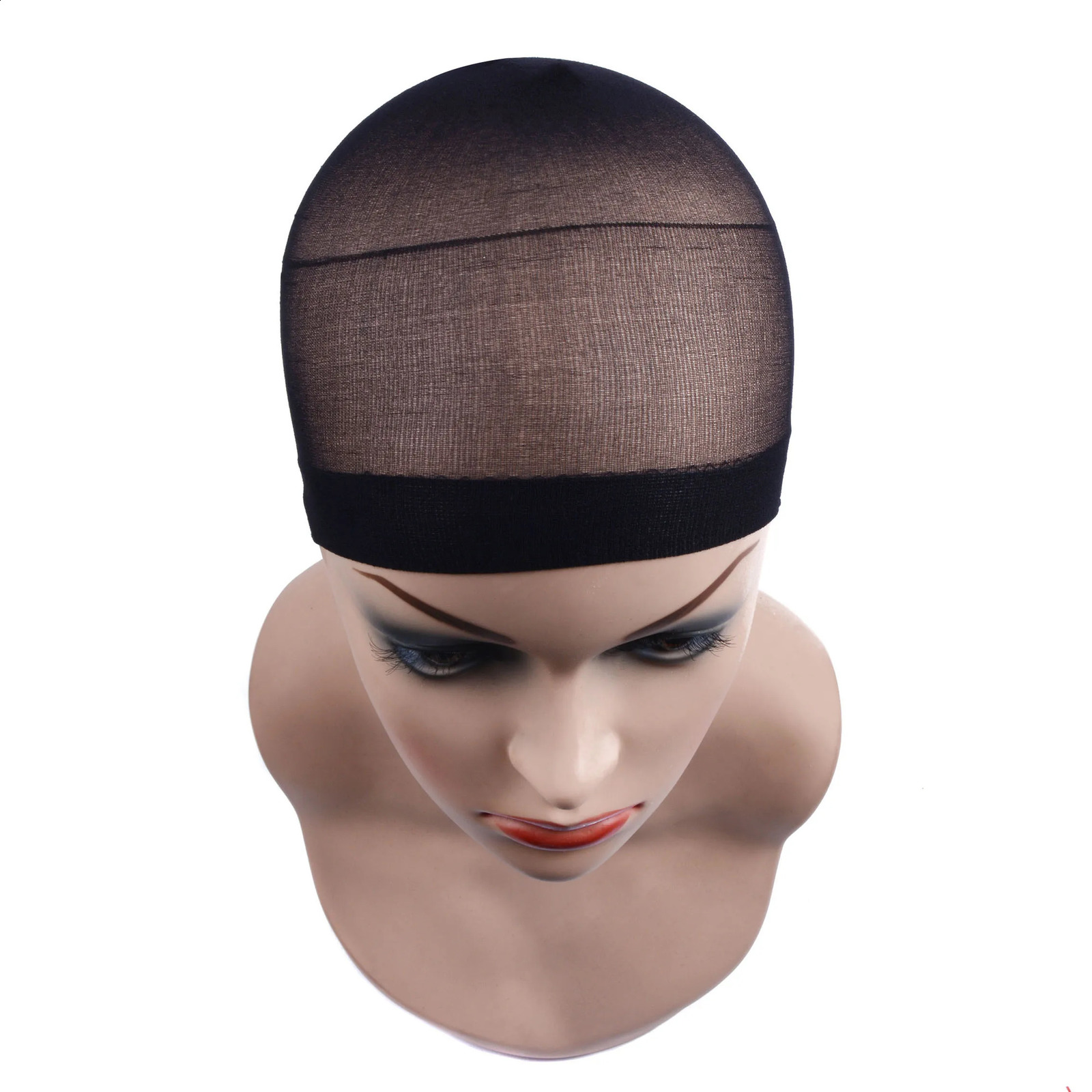 24pcs12bagGood Quality Deluxe Wig Cap Hair Net For Weave Hair Wig hairnets Stretch Mesh Wig Cap For Making Wigs Free Size 241230