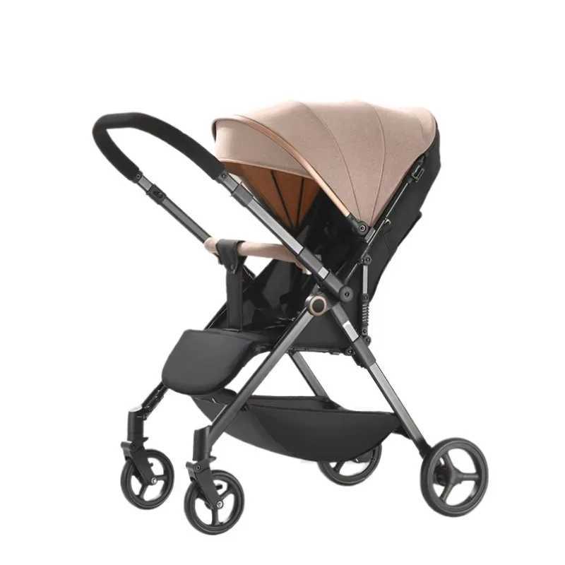 Lightweight Four-wheel Baby Stroller Two-way Portable Travel Baby Stroller Childrens Car for 0-3 Years Old Baby CarriageXJ241231