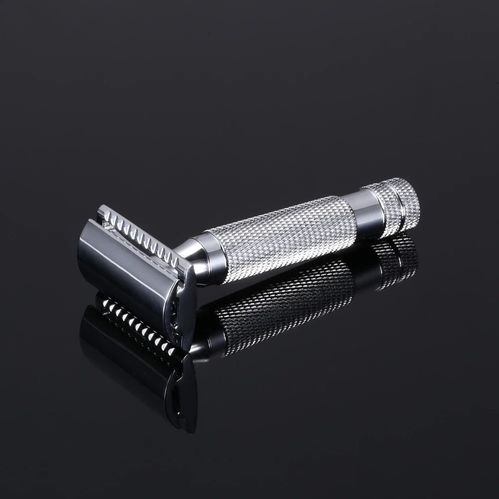 5 Blades 1 Razor Men Shaving Classic Safety Razor Copper Alloy Manual Razors Double Edge Razor Travel Kit Wet Shaver 241230