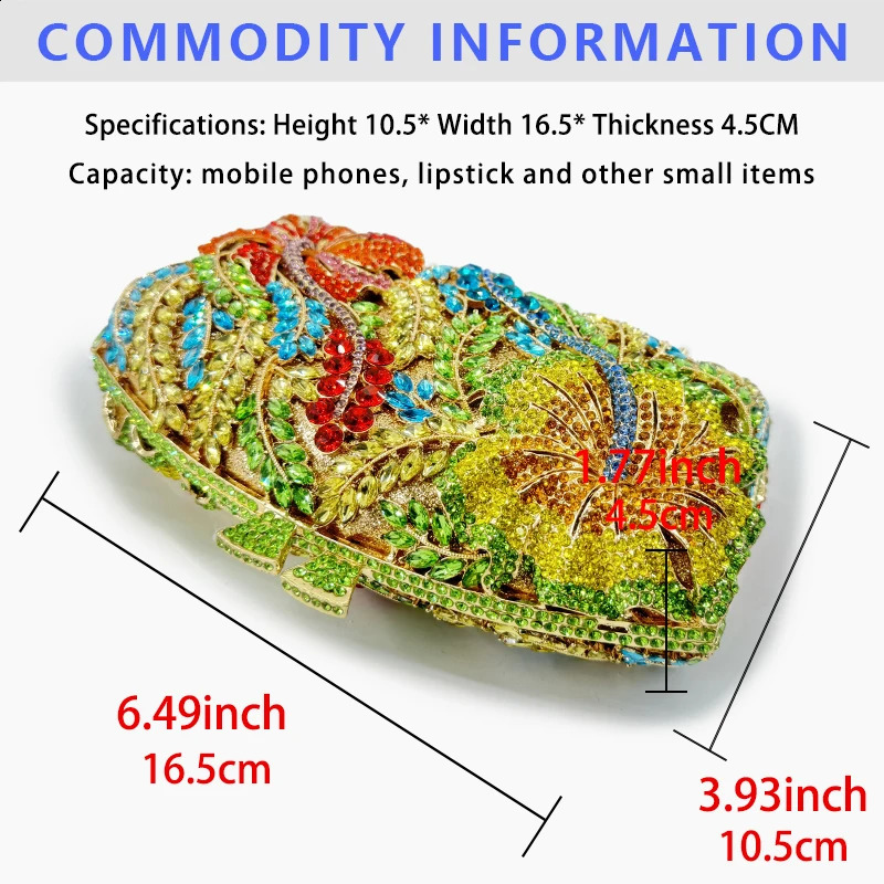 Super Glitter Glass Clutch Rhinestone Evening Bag Diamond-encrusted Handbag Womens Wedding Party Diamond Dinner Clutch 241231