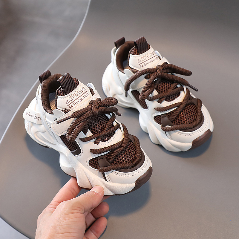 Baby Toddler Shoes for Boys Girls Mesh Little Kids Casual Sneakers Non-slip Happysteps Children Youth Sport Shoes Sizes US5c-US4y