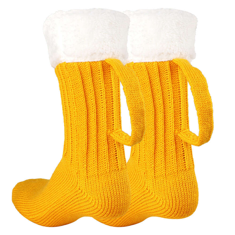 3D Creative Knitted Foot Cover Christmas Or Warm Beer Socks