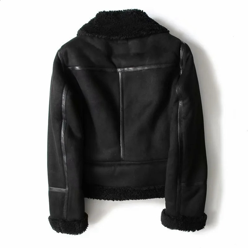 Jacket Women Coat Thickness Sheepskin Female Fur Leather Outwear Winter Warm Clothes 241223