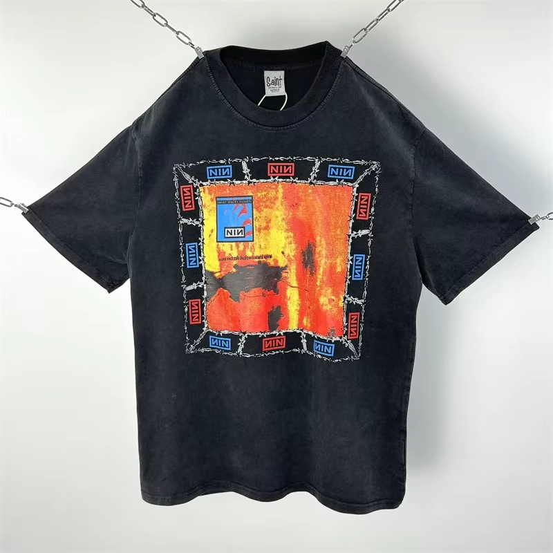 Damaged Sleeveless T Shirt Men Women Heavy Water Tank Top T-Shirt S25514