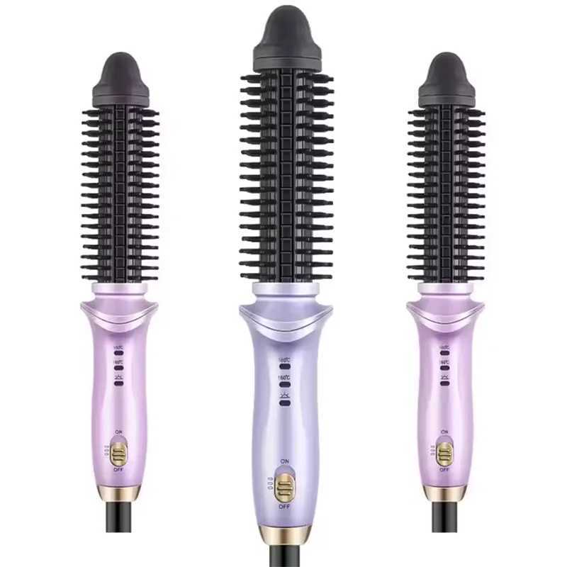 Professional salon hot air curling brush quick heating curling iron comb ceramic curling iron set curling iron straightener W241231
