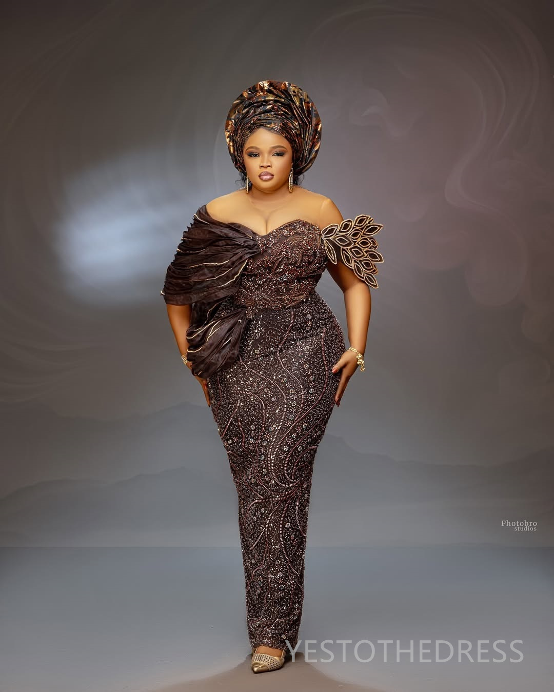 2025 Classic Plus Size Aso Ebi Prom Dresses For Special Occasions Mermaid Evening Dresses Sheer Neck Beaded Lace Birthday Second Reception Gown Robe d