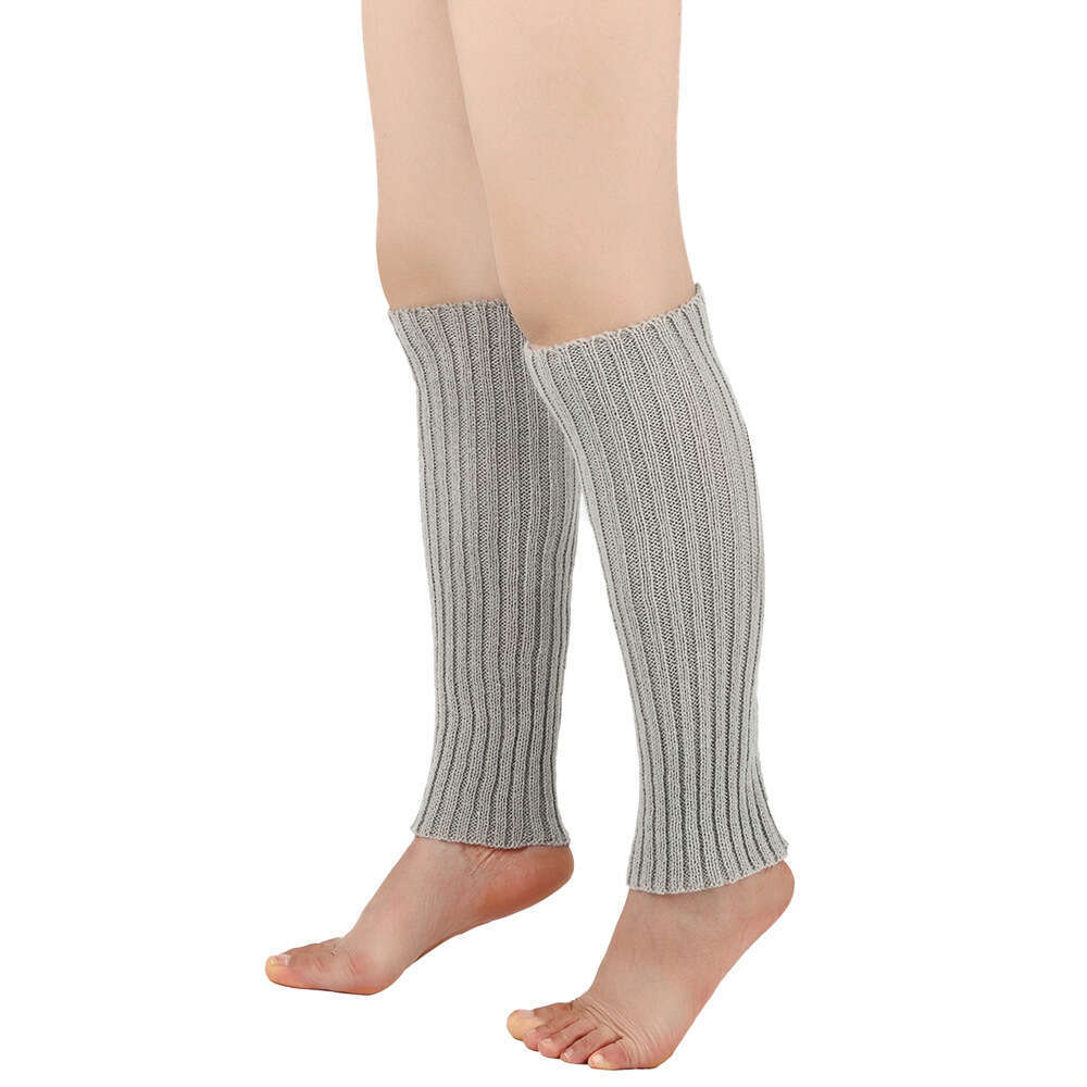 Warm Woolen Men Women, Leg Warmers For Autumn And Winter, Knitted Foot Protection Colorful Striped Boot Covers, Stacked Sock Covers