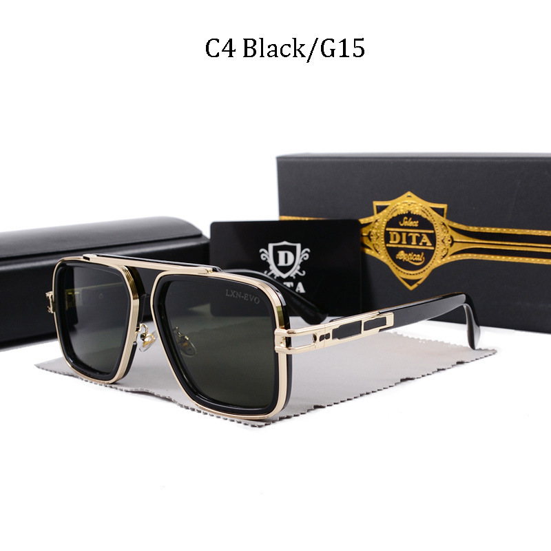 High quality ditaa LXN EVO sunglasses luxury men's metal frame adita glasses idita glasses with box
