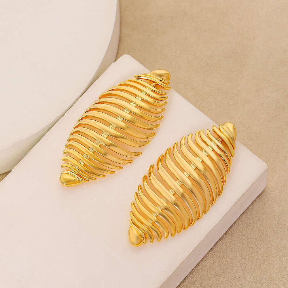 Earrings with fashionable high-end feel, light temperament, and 2024 new style, niche design, unique earrings