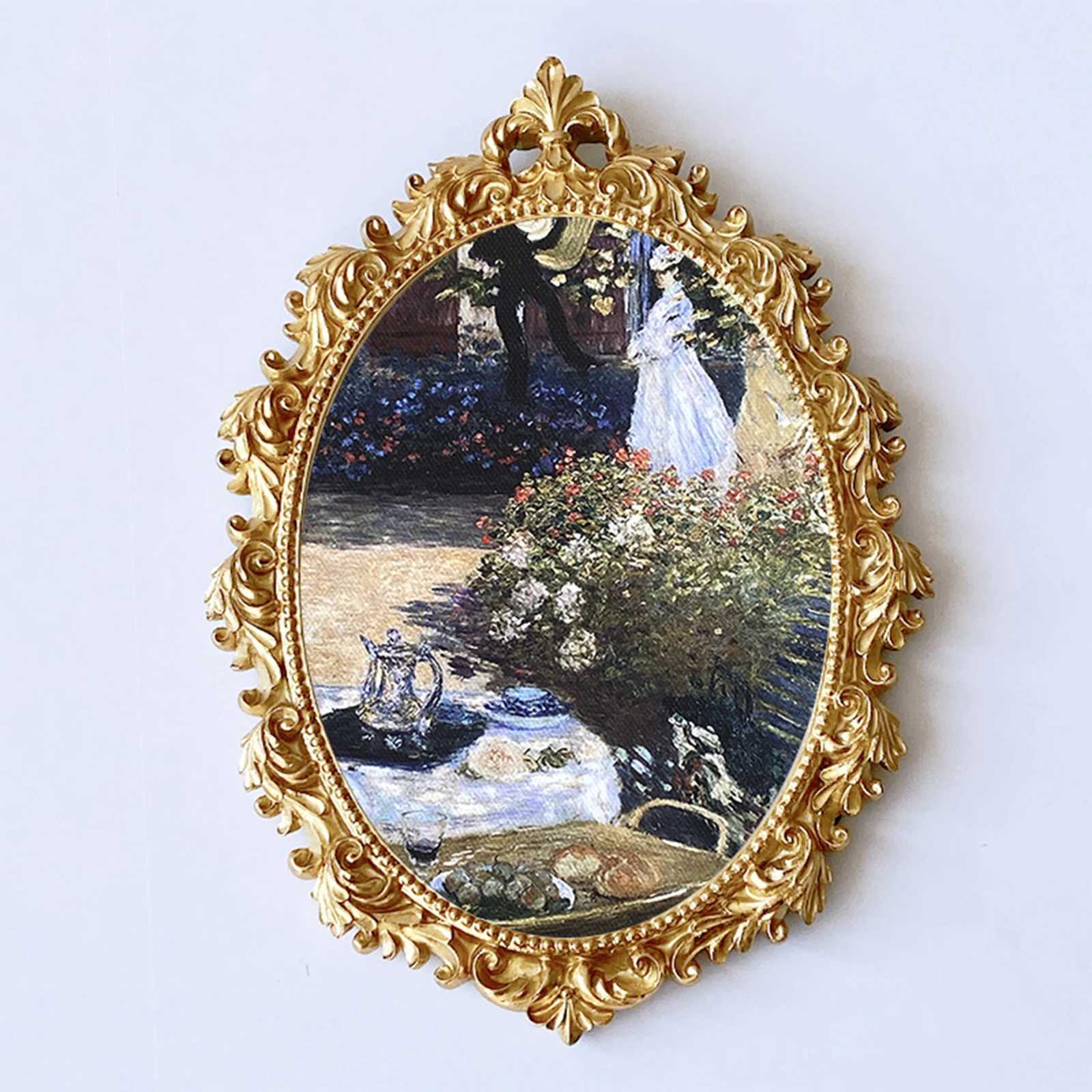 Frames Photo Antique floral embossed Baroque style photo frame used for home office living room decoration CL241231 H260306