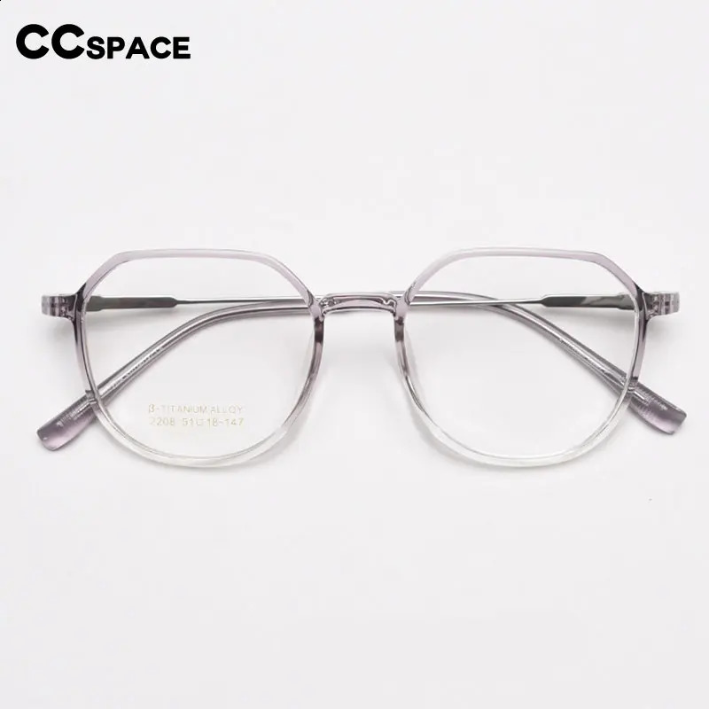 56431 Transparent Eyeglasses Frame Women Prescription Clear Glasses Men Optical Frame Eyewear Elastic Leg 241230