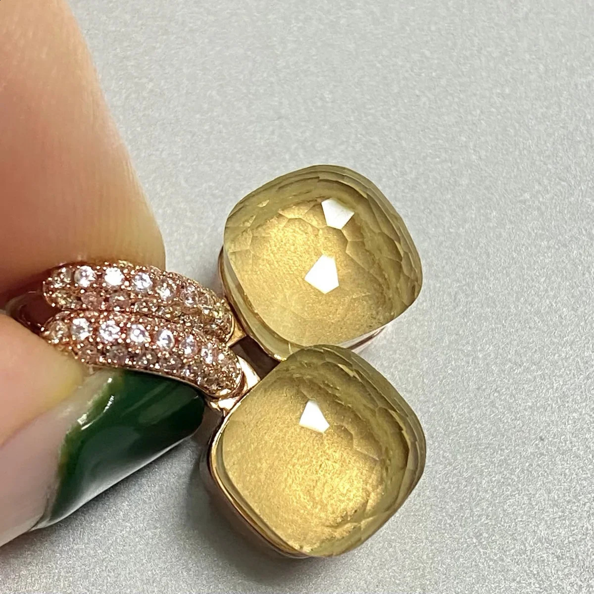 Classic Candy Color Earrings Inlay Transparent Zircon 27Colors Crystal Earrings Rose Gold Plated Fashion Jewelry For Women 241230