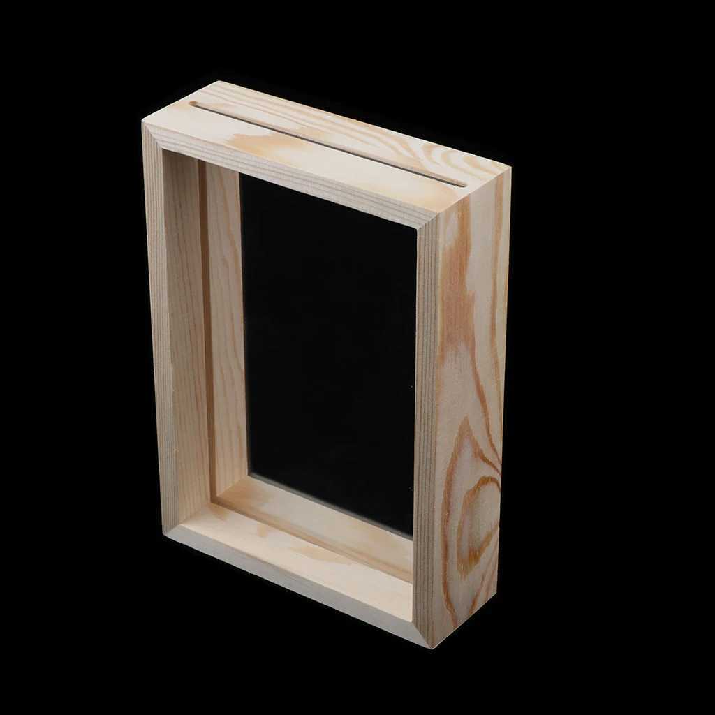 Frames Transparent made of double-sided glass DIY photo poster home living room magnet and wooden picture frame CL241231 H260306