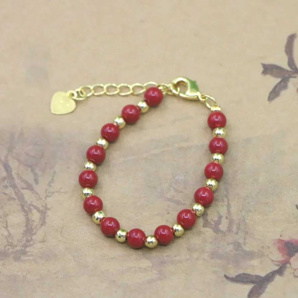 High quality natural stone bead bracelet baby girl lobster buckle Accor girl yoga Christmas wedding gift jewelry charm W241231