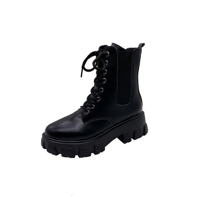 Martin British Ddmywed Style New In Trendy Cool Fashion Black Short Sole Thick Heel Women S Boots Chinese Brand Shoes F Ddmysaturn