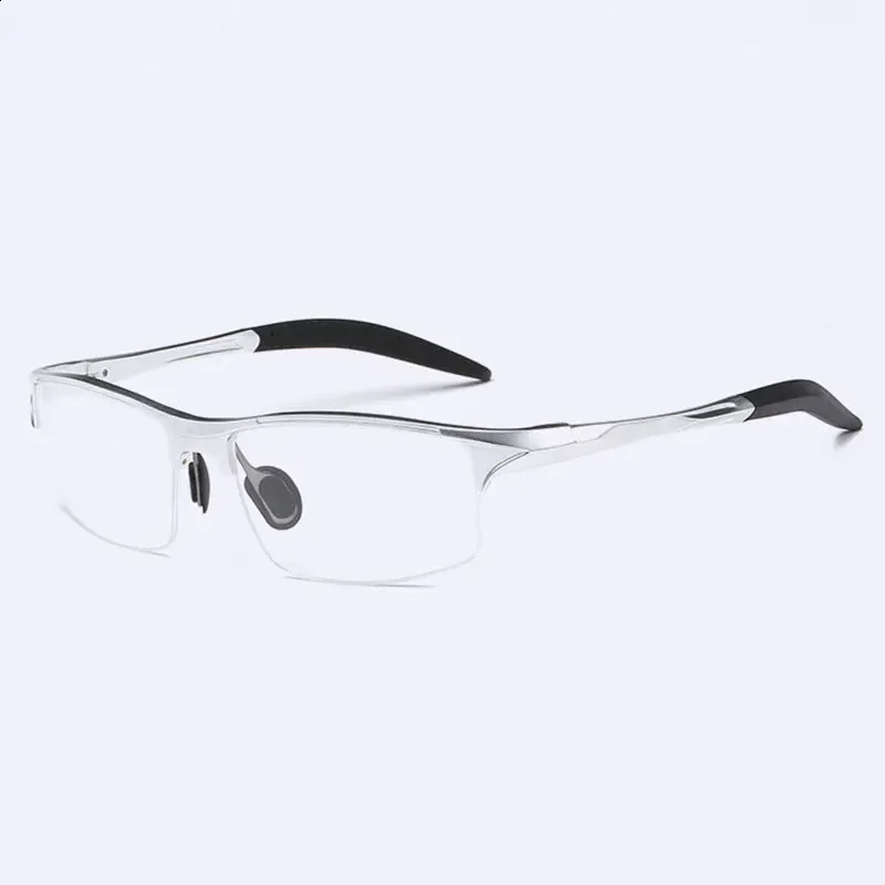 8177 Optical Eyeglasses Frame for Men Eyewear Prescription Glasses Half Rim Man Spectacles Alloy Frame Eyeglasses 241230