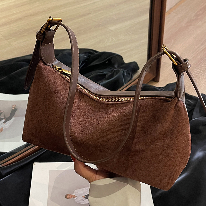 Women Shoulder Fashion Large Capacity Niche Designer Bag High-End Retro Style Triple Black Coffee Khaki Green fashion