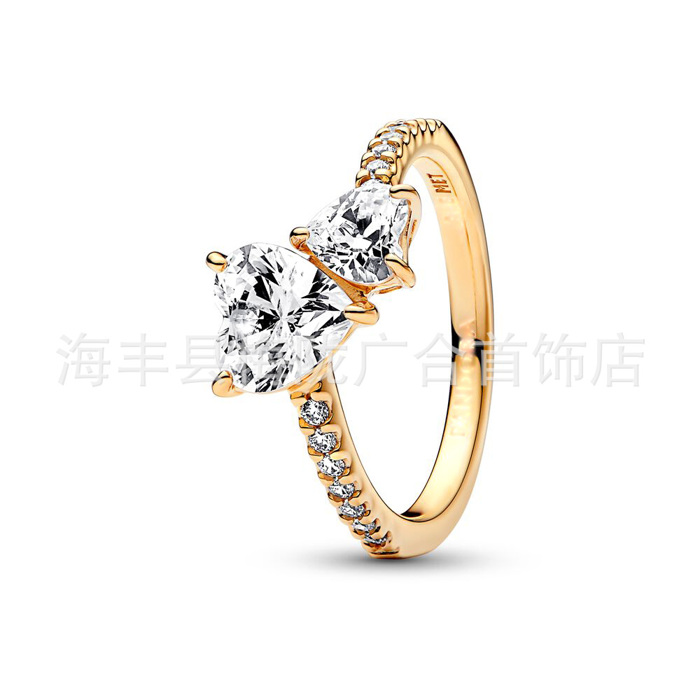 925 Sterling Silver New Fashion Women's and Men Love set with diamonds, silver gold, rose gold Designer Ring Suitable for Europe and America gift