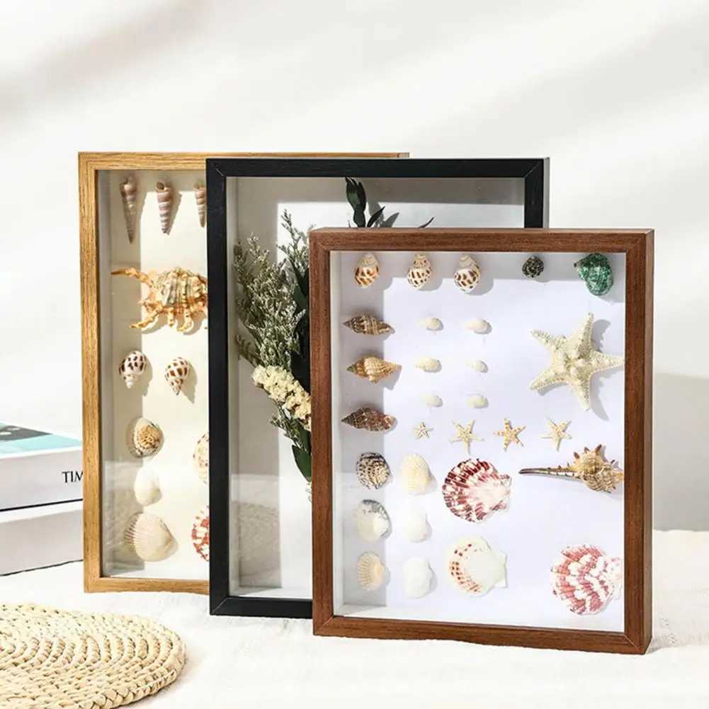 Frames Creative Hollow Dried Flower Plant Photo Handmade DIY 3D Image Frame Deep Large Shadow Display Box CL241231 H260306