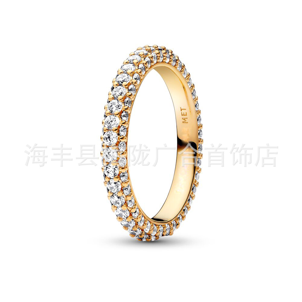 925 Sterling Silver New Fashion Women's and Men Love set with diamonds, silver gold, rose gold Designer Ring Suitable for Europe and America gift