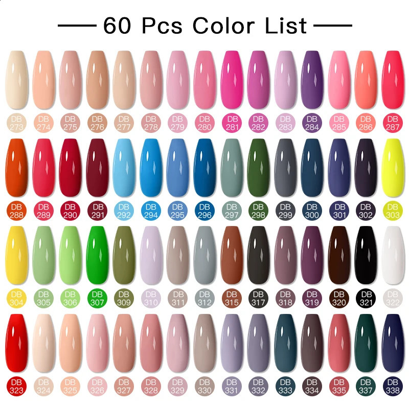 Mtssii 120/60/40/24 Colors Gel Nail Polish Set Semi Permanent Hybrid Gel Varnish Set Base Top Coat Soak Off UV LED Nail 241230