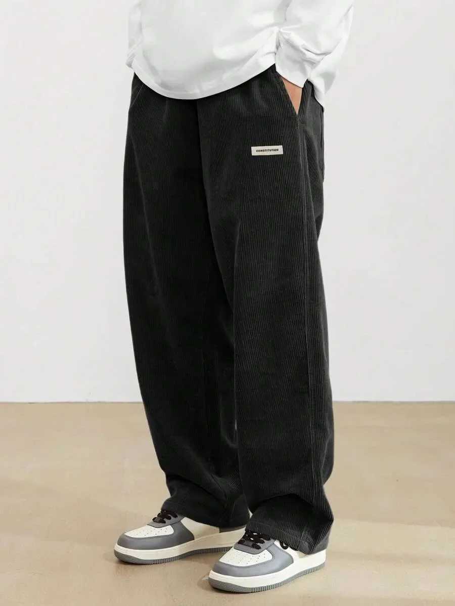 Corduroy Pants mens clothing sports pants loose casual pants mens bag style hose regular length Trouser mens cargo pants women W241231