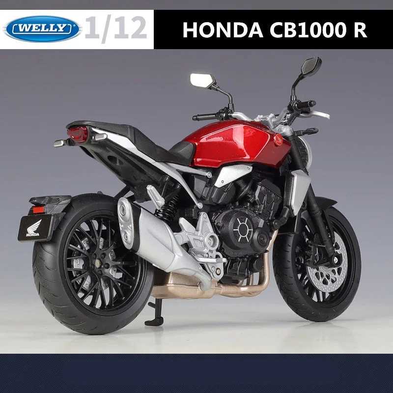 WELLY 1 12 Honda CB1000R Alloy Racing Motorcycle Model Die Casting Metal Street Silation Series Childrens Toy Gifts Free shipping