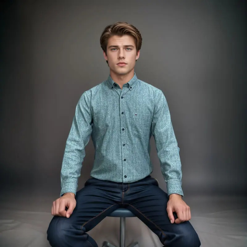 100% Cotton Mens Shirt Long Sleeve Flannel Classic Versatile Soft Breathable Casual Fashion Business Mens Social Shirt S-7XL 241228