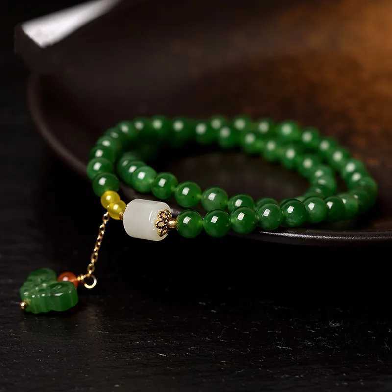 Natural Hetian Jade Luxury Quty Fashion Jewelry Exquisite Elegant Simple Premium Bracelet Sexy Young Girl Exquisite Jewelry W241231