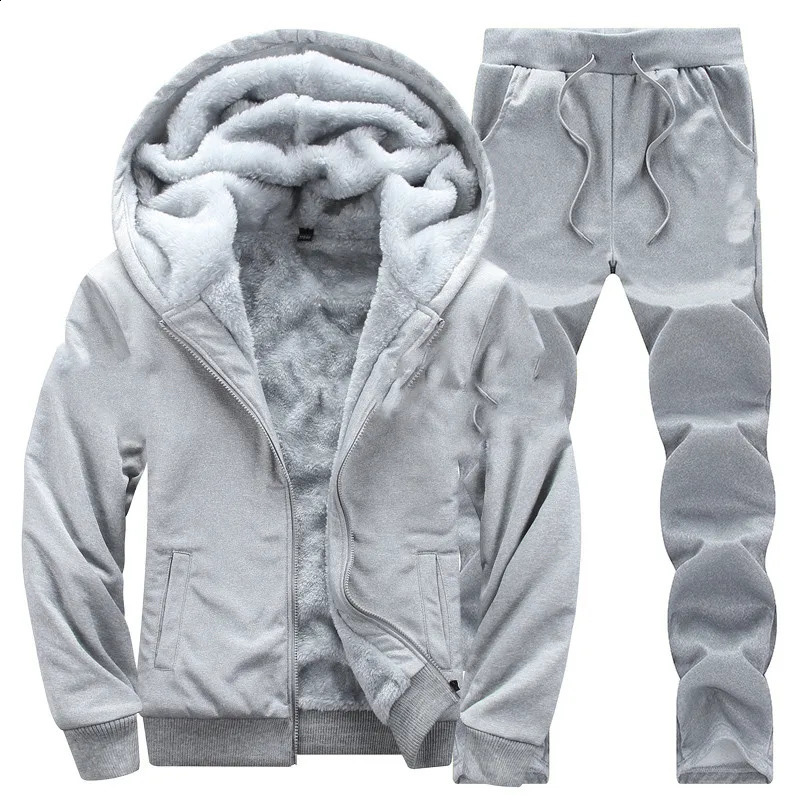 Autumn Men Jacket Set Fashion Comfort Warm Male Hooded Coat Trends Versatile Top Clothing Locomotive Streetwear Casual Pants 241223