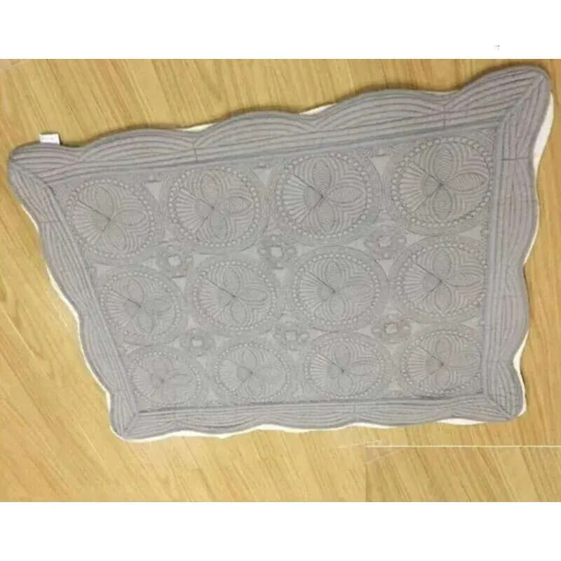 Wholesale Baby Heirloom Blan Blankets Quilts Cotton Infant Quilted Navy White Ruffle Minky Toddle Babys Gift Born 0413 Kets S Kets S