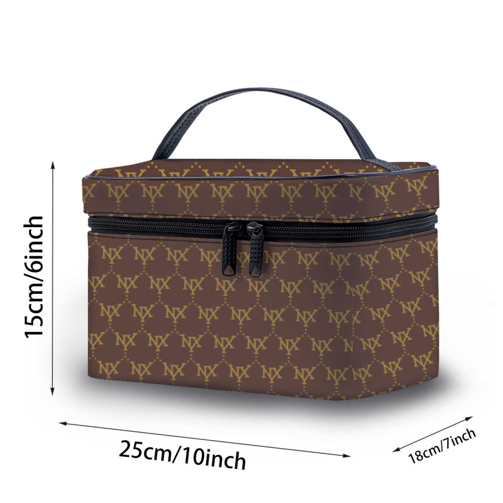 NXY Makeup Designer Bag For Womens Luxury Handbag Leather Make Up Toiletry Clutch Bags Cases Cross Body Shoulder Totes Cosmetic Wash Bags