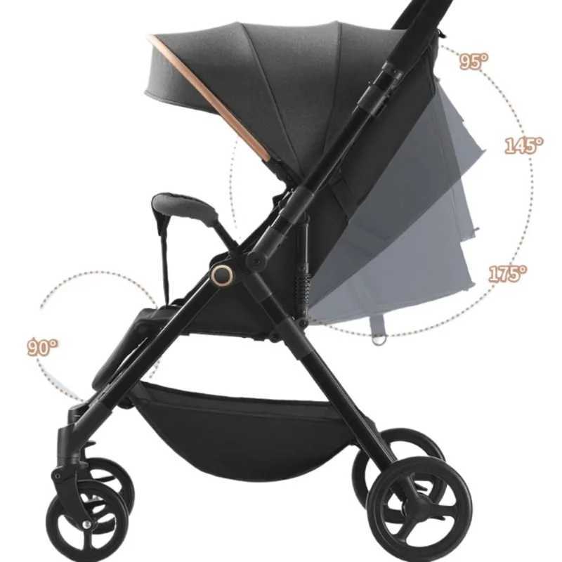 Lightweight Four-wheel Baby Stroller Two-way Portable Travel Baby Stroller Childrens Car for 0-3 Years Old Baby CarriageXJ241231