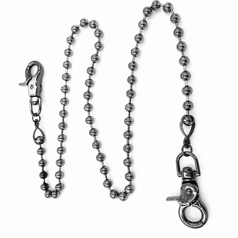 keychain pubg Punk Men Wallet Belt Chain Ball Metal Trousers Chain For Jeans Pants Fashion Jewelry For Men Women 241230