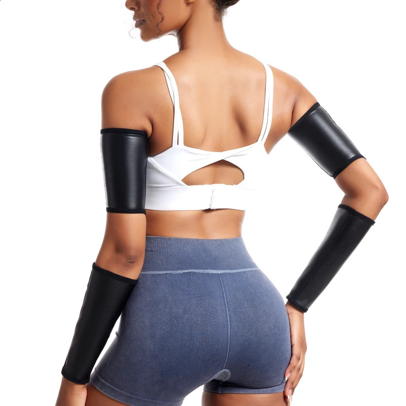 Woman Faux Leather Arm Sleeves Compression Sleeves Women Body Shaper Small Gloves Exercises Bicep Trimmers Shapewear Sets 241231