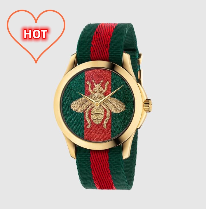 Round Bee Dial Nylon Watches Women Girl Square Arabic Numerals Dial Style Steel Metal Good Quality Wrist Watch C65