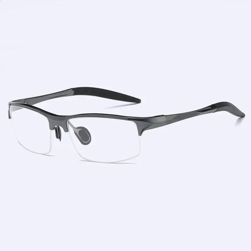 8177 Optical Eyeglasses Frame for Men Eyewear Prescription Glasses Half Rim Man Spectacles Alloy Frame Eyeglasses 241230