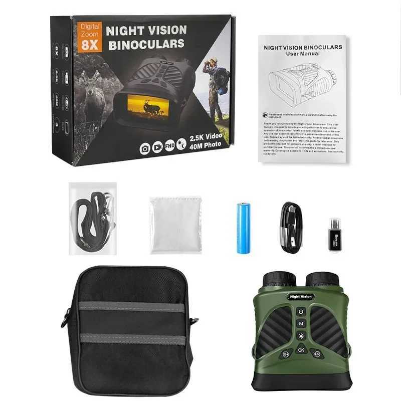 New Arrival 2.5KD high-definition video camera birds-eye view mirror infrared outdoor digital telescope night vision built-in 2500mAh battery T241231