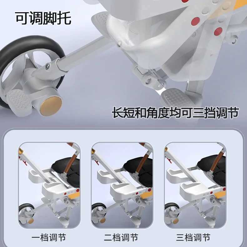 Stroller Childrens Cart Lay Flat Prams Portable Travel Baby Carriage Luxury High Landscape Baby Seat Rotation CommutationXJ241231