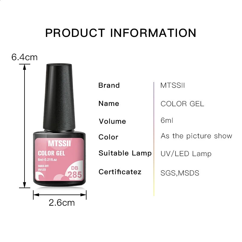 6Pcs/Set Purple Glitter Bright Gel Nail Polish Set Semi Permanent Spring Summer Colors Series Soak Off UV Nail Art Gel Varnish 241230