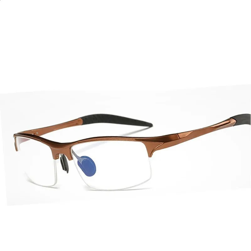 Aluminum Men Eyeglasses Myopia Optical Computer Glasses Frame Plain Eye glasses retro de grau femininos 241230