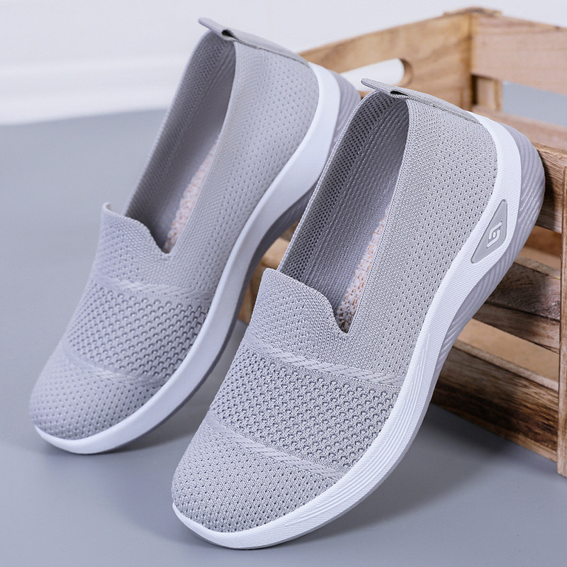 2025 new Women Autumn Loafers Flats Comfortable Cotton Slip-on Women's Ballerina Ladies Footwear Elderly Shoes 104d 's zhanyishengli