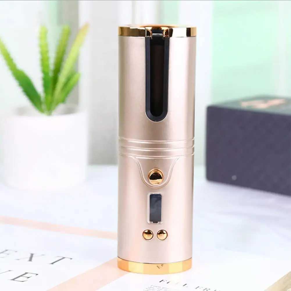 1 set of cordless curling device with LCD screen for quick heating and ABS wireless automatic curling tool W241231