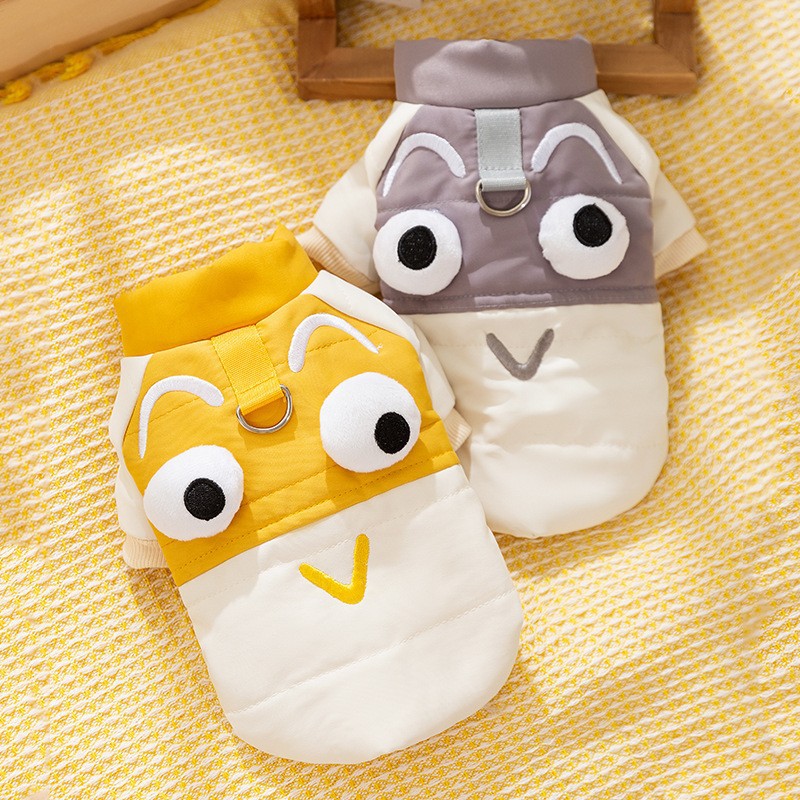 Autumn and Winter Cute Pet Cute Traction Dog Two Feet Cotton Clothes Small and Medium sized Dog Pet Clothes HS48