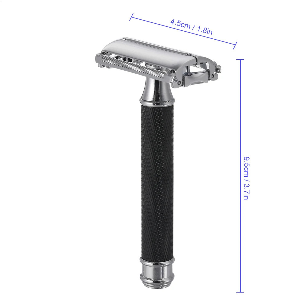 Double Edge Safety Razor Butterfly Open Mens Shaving Razor Classic Manual Shaver for Men Face Cleaning Barber Accessories 241230