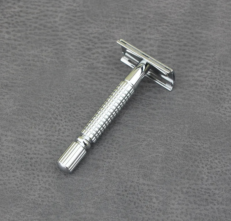 BAILI Safety Razor Chrome Alloy Top quality with Packing Sliver Unscrew The Two-sided turret Manual Shaving razor 1 Blades 241230