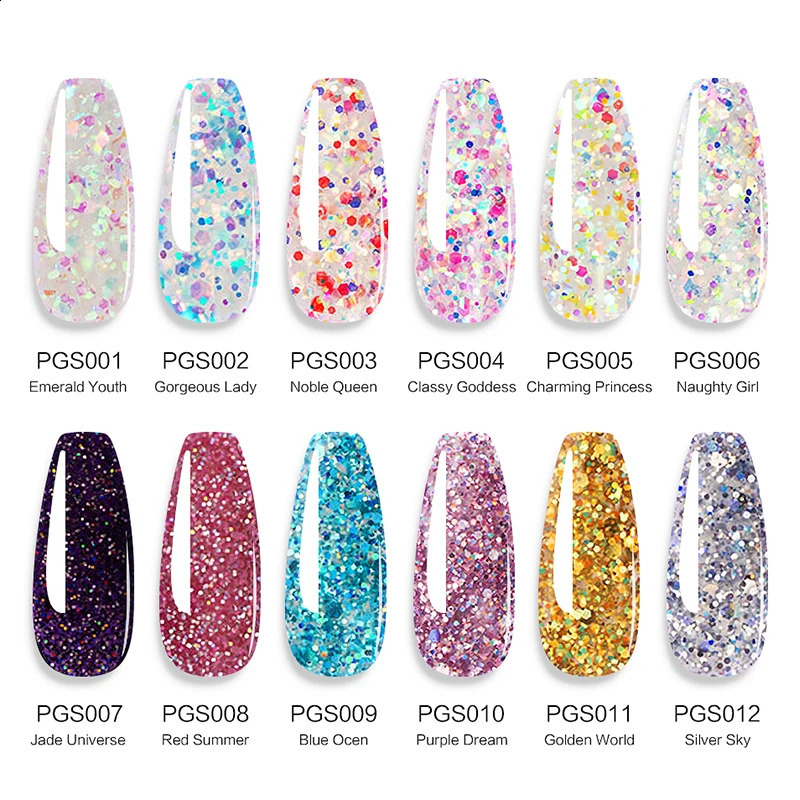 Nail Set 15ml Acrylic Gel Polish Nail Art Tool Slip Solution Builder Poly Nail Gel Set Base Top Nail Art Gel Polish Kit 241230