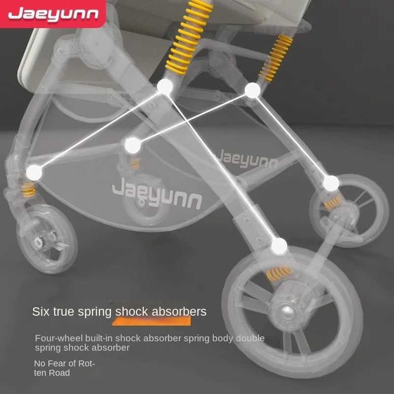 Baby stroller High Landscape can sit and lie down Lightweight Folding Two-way Push Four Wheel Stroller Shock AbsorptionXJ241231