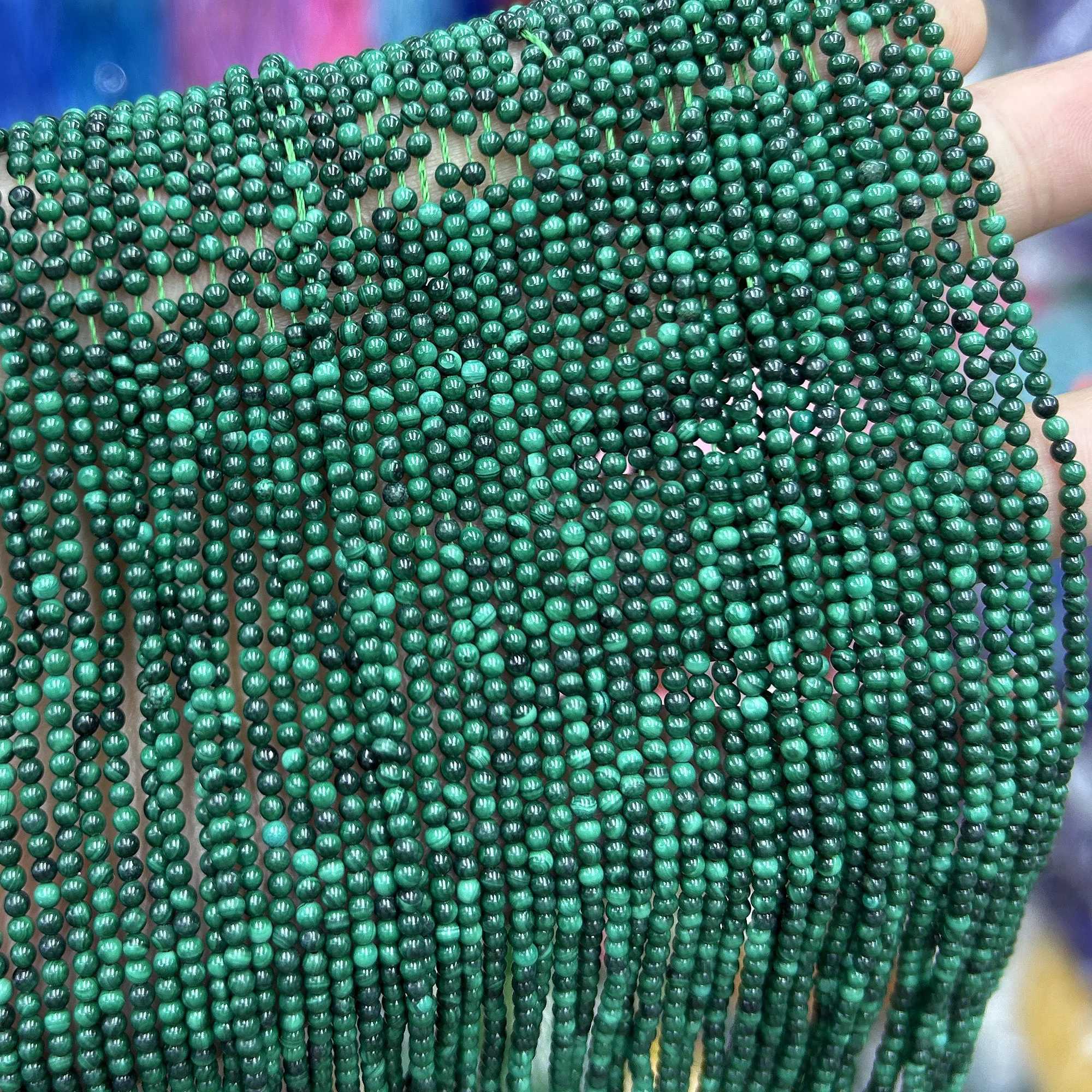 Wholesale Peacock Stone Beads Natural Peacock Stone Beads Round Gemstone Beads 2mm 3mm 4mm 15 W241231